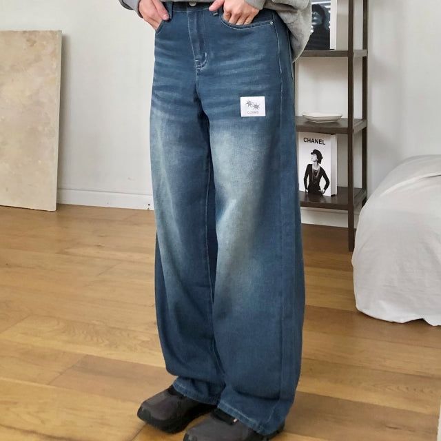 COIRIS（コイリス）の「SANO VINTAGE CAT WASHING WIDE DENIM PANTS (2COLOR)（Pants）」