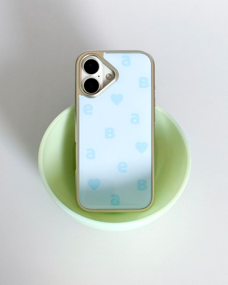 NEW LOGO Twin Blue Silver Epoxy Case