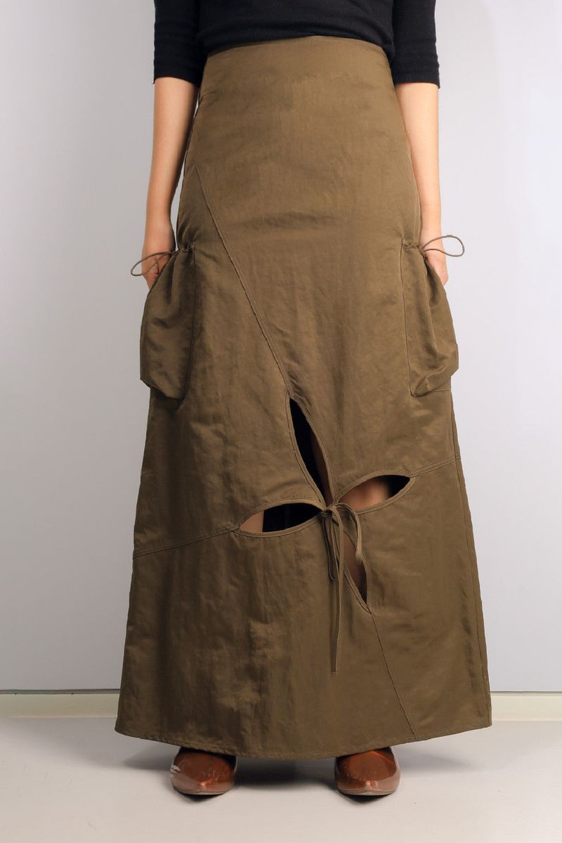 towtow.archive（トゥトゥ アーカイブ）の「PIA CARGO SKIRT-DEMETER KHAKI（Skirts）」
