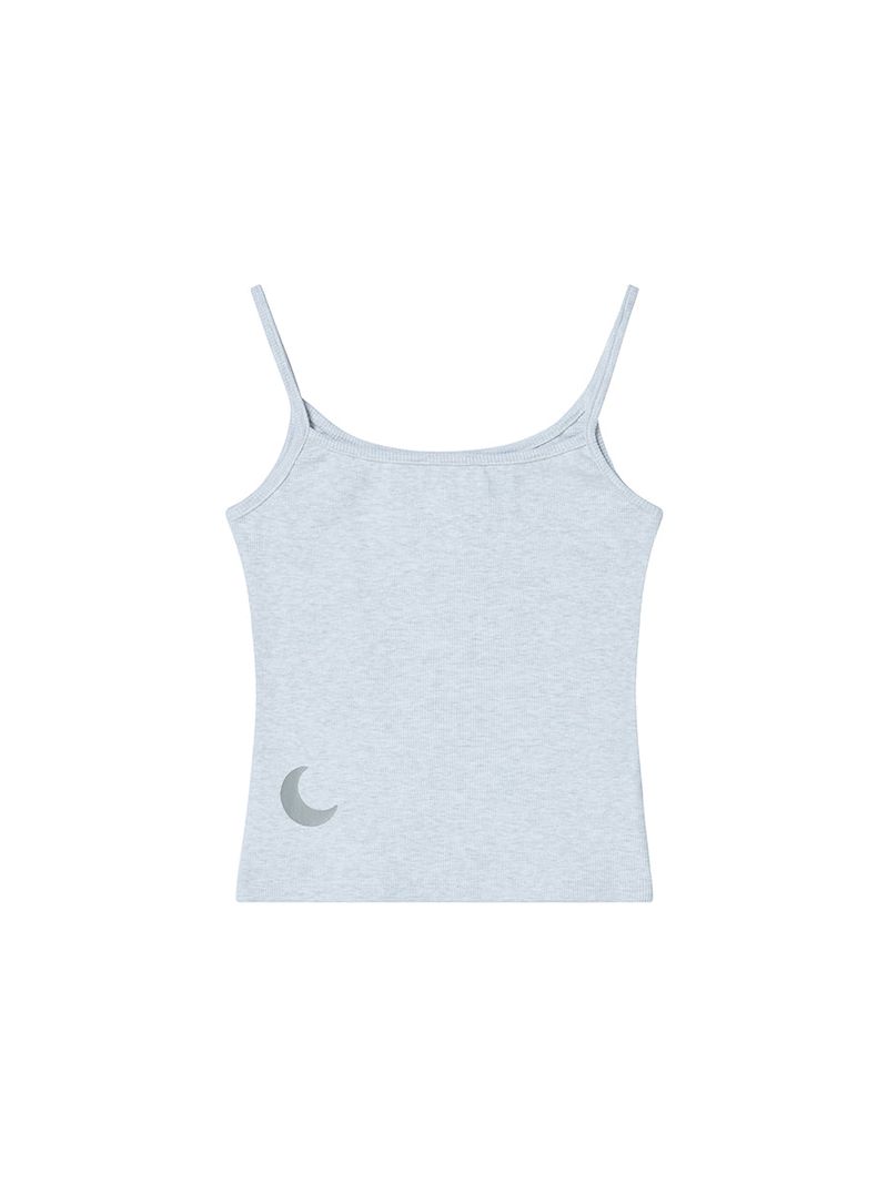 MOON SLEEVELESS HEATHER GREY