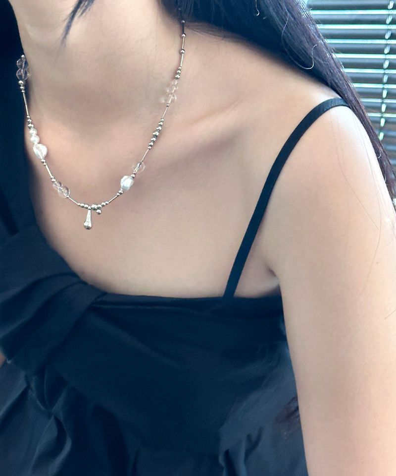 vintage bell rod necklace