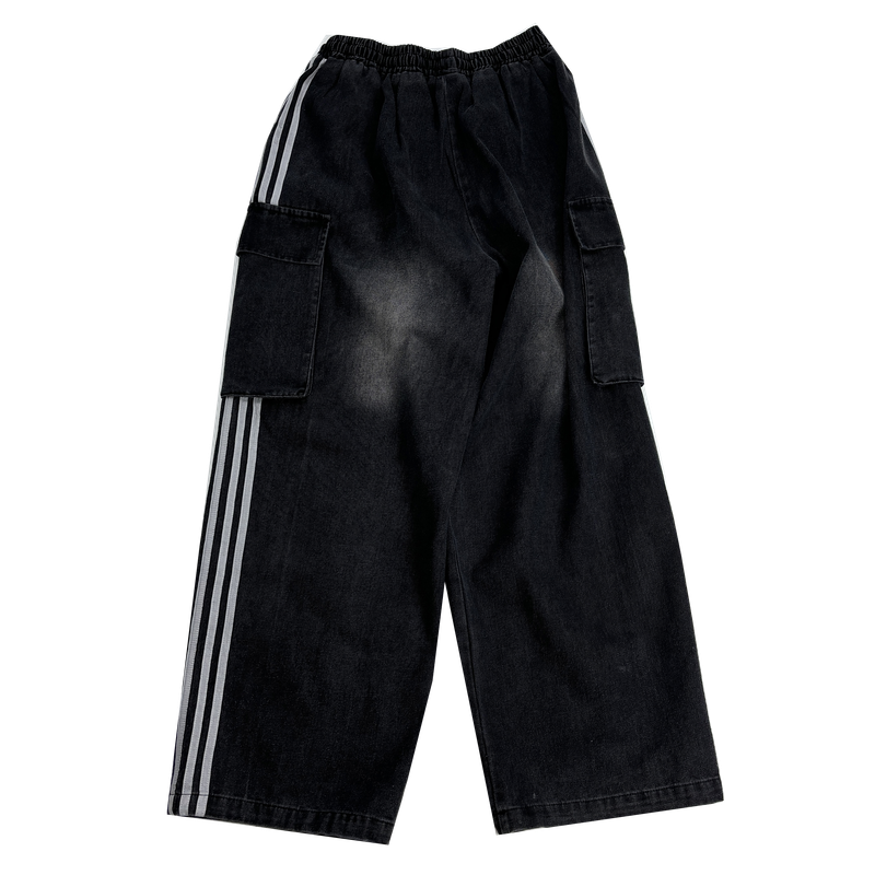  denim track cargo pants