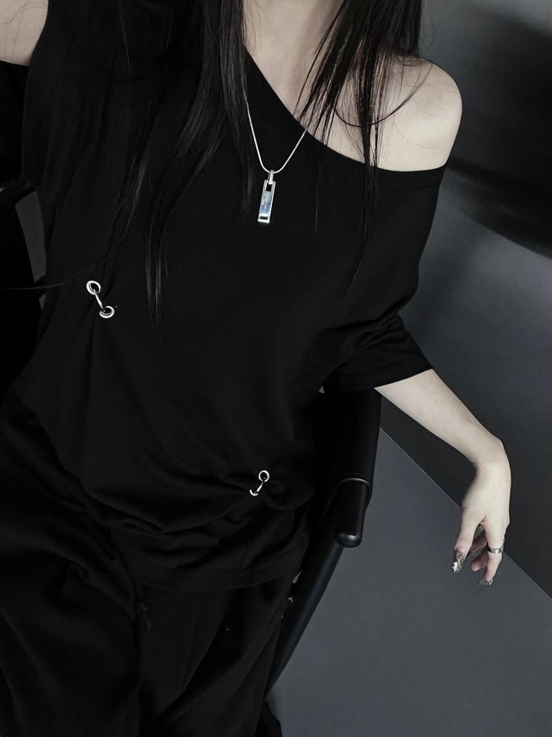 piercing ring one off short sleeve (2color)