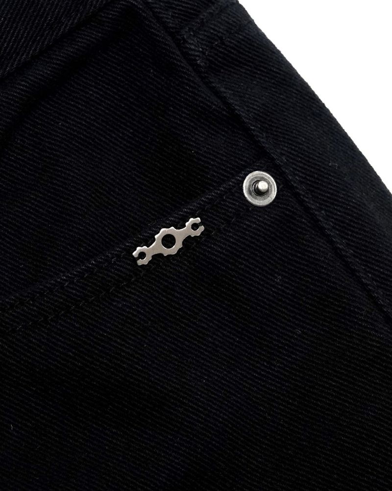 Metal Triclipse Wide Fit Cotton Pants Black