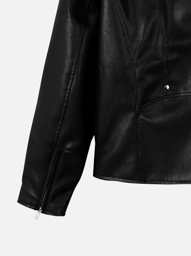 Star Stud Leather Jacket (2color)