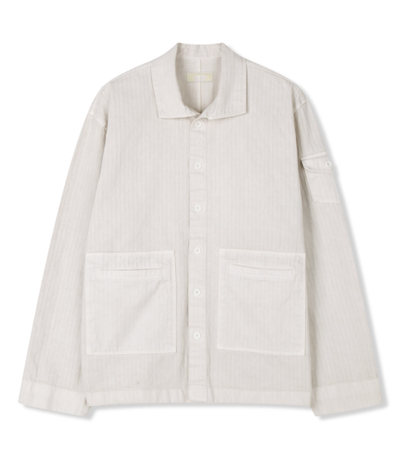 herringbone pigment work jacket