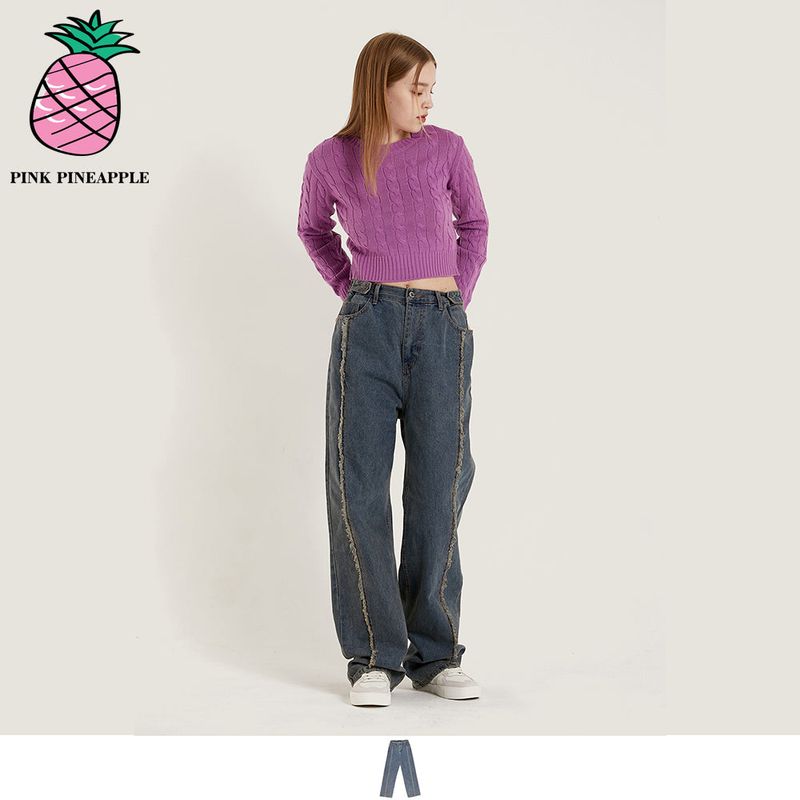 PINK PINEAPPLE（ピンクパイナップル）の「FRINGE CUT WIDE（Pants）」