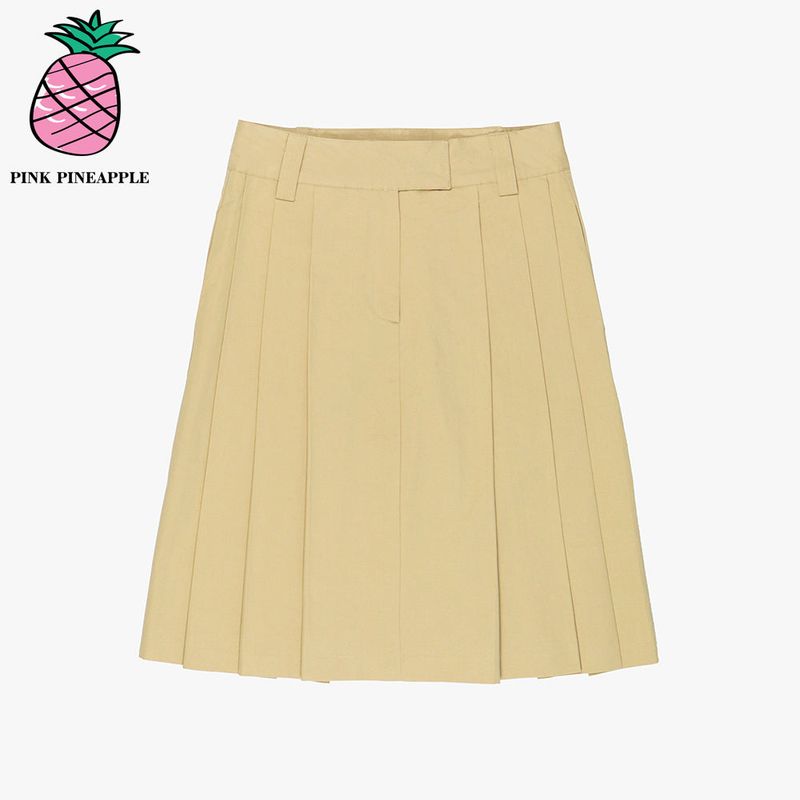 PLEATED MIDI SKIRT