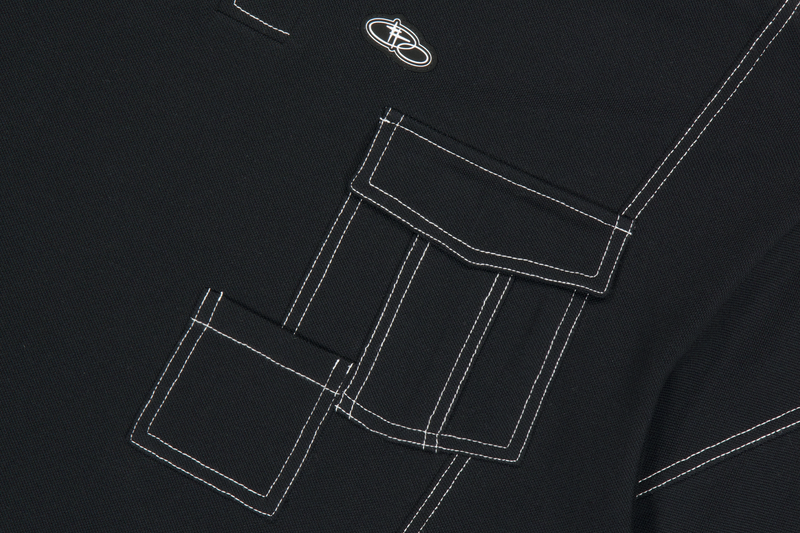 DOUBLE POCKET STITCH PIQUE SHIRT