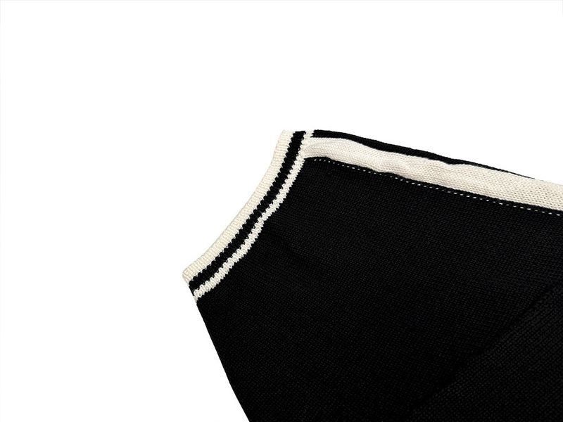 Blif Collar Half Sleeve Knit