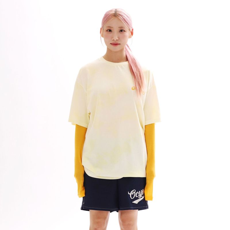 OFCOURSEWHYNOT（オブコースワイノット）の「エブリデイマジックTシャツ_イエロー（トップス）」