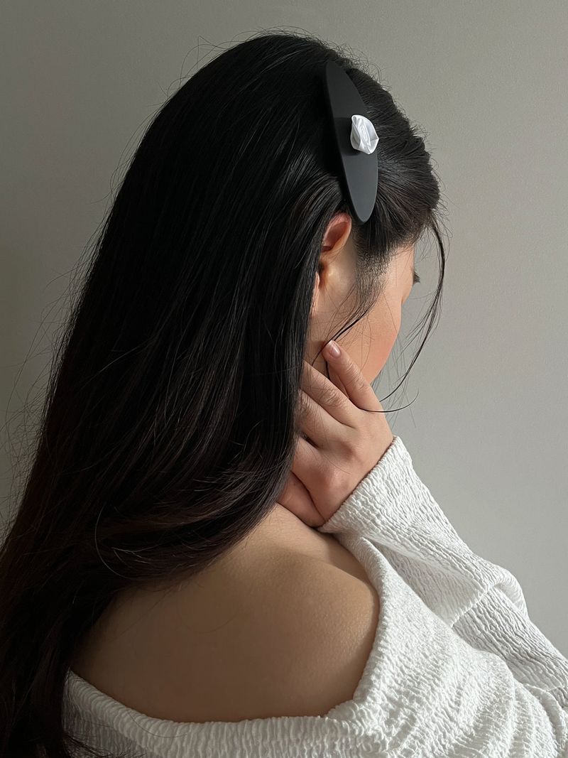 Rose Hair Pin L BK