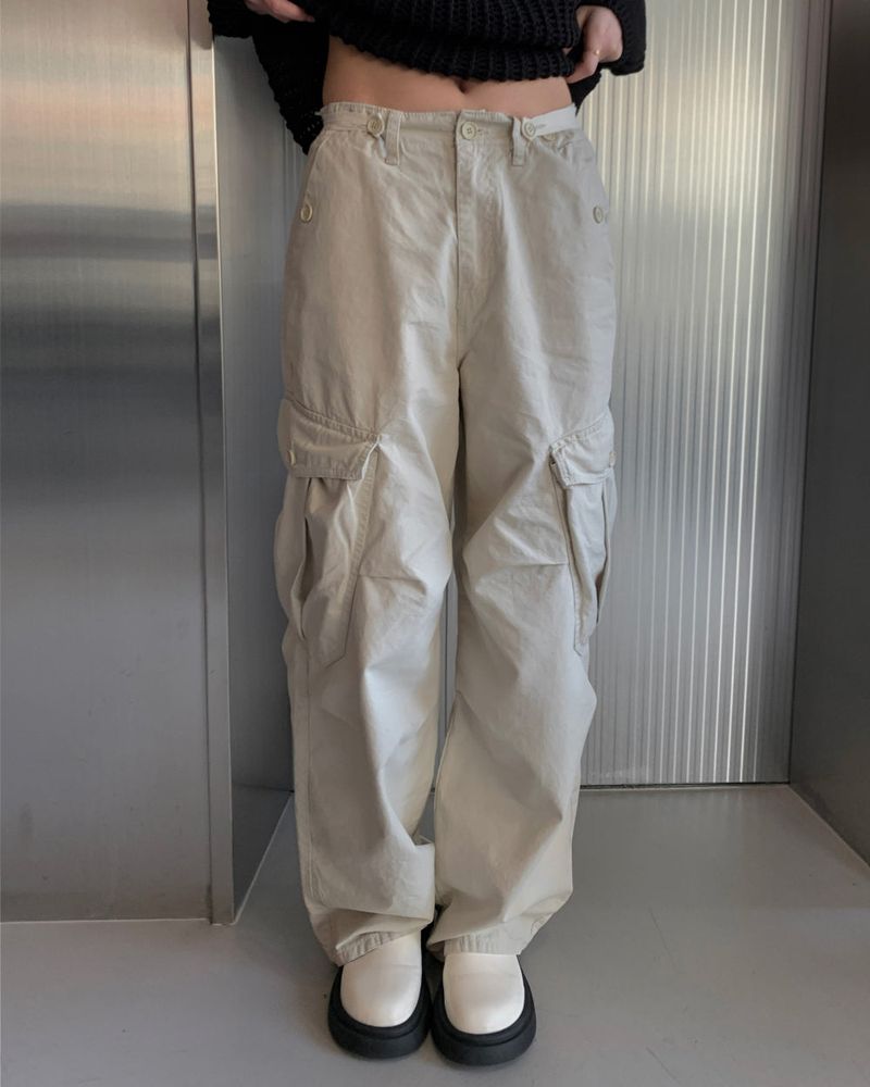 Snap big cargo pants