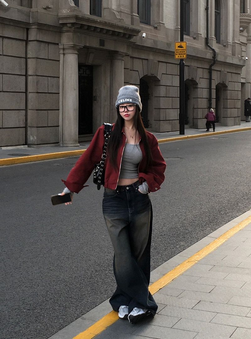 [Bellide made] Wytan, slit line cotton blouson