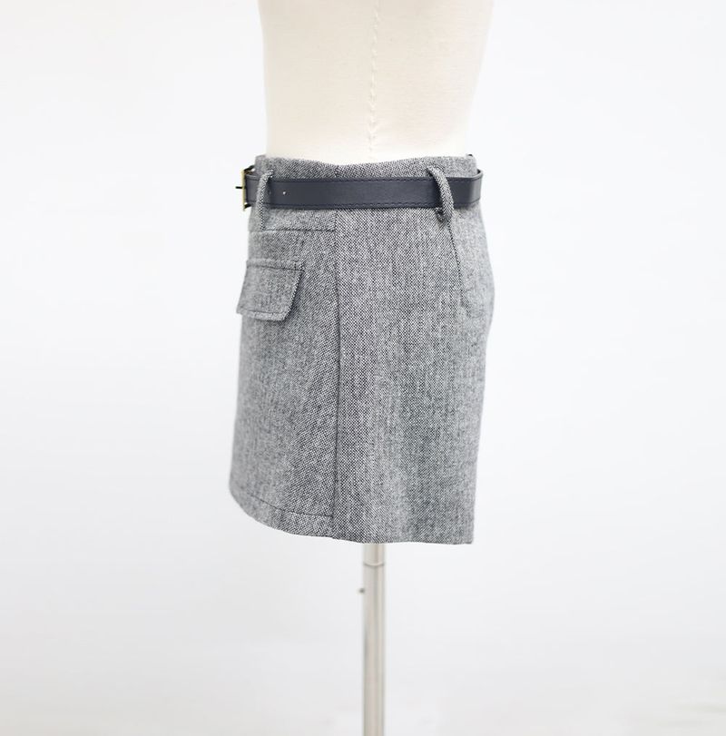Tully Wool Blend Shorts (Belt Set)