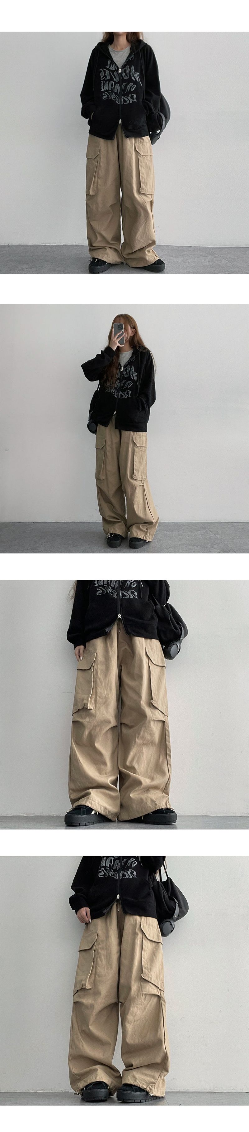 Polts Balloon Wide Cargo Pants (3 colors)