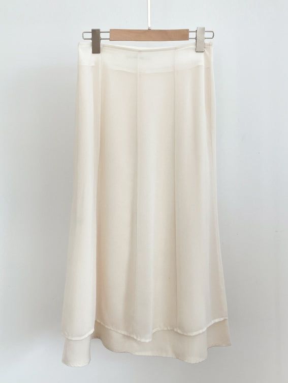 Denain Chiffon Double Layered Long Skirt