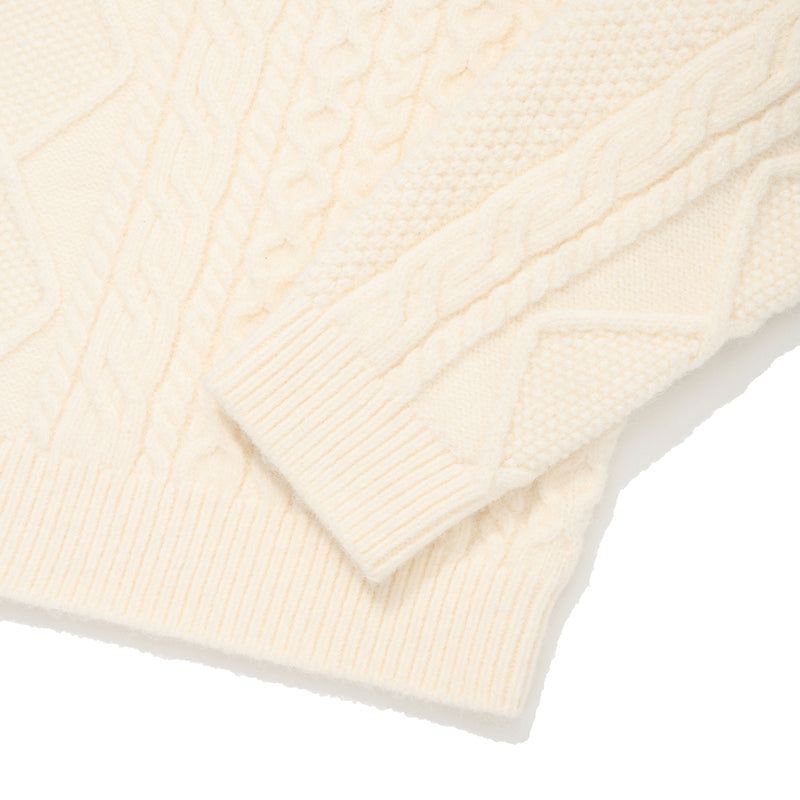 ARCH CHERRY CABLE KNIT [IVORY]