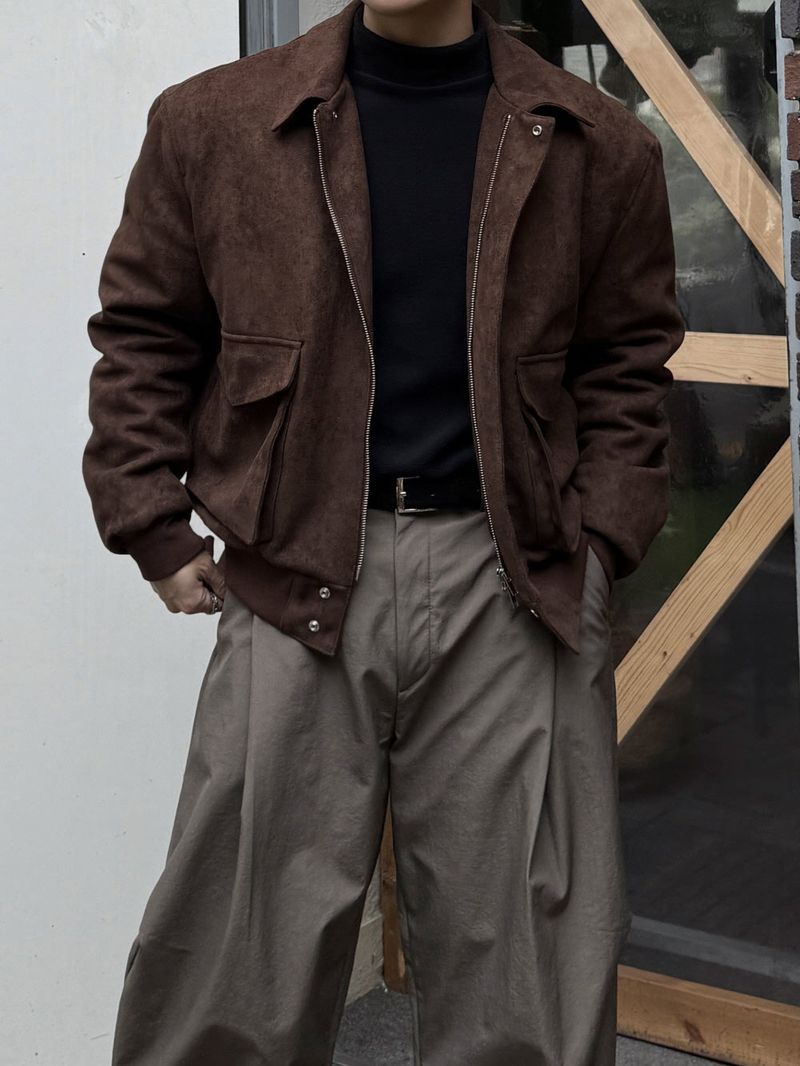 Mute suede cropped jacket