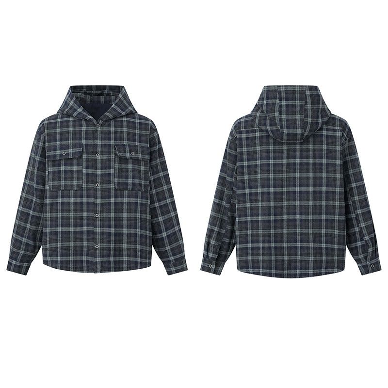 Gavin Hooded Check Shirt