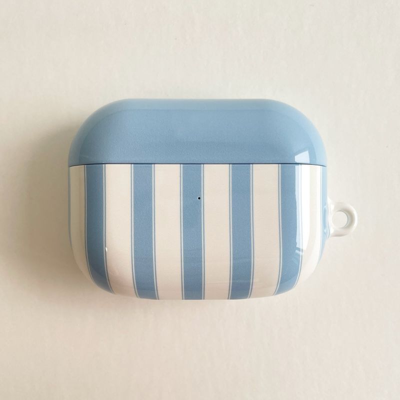 cloud stripe glossy hard airpods case