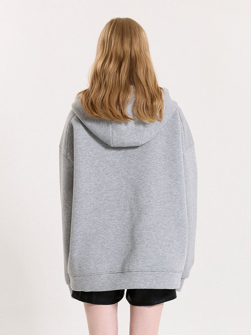 BOXY HOODIE ZIP-UP