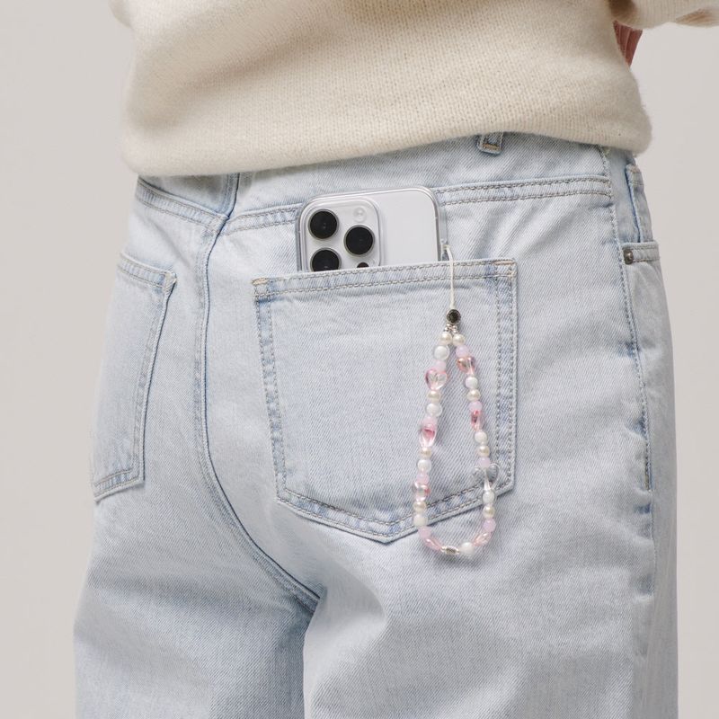 PINK LOVE PHONE STRAP