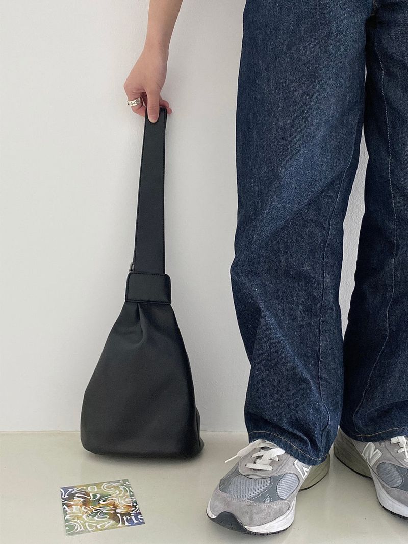 Cross leather sling bag