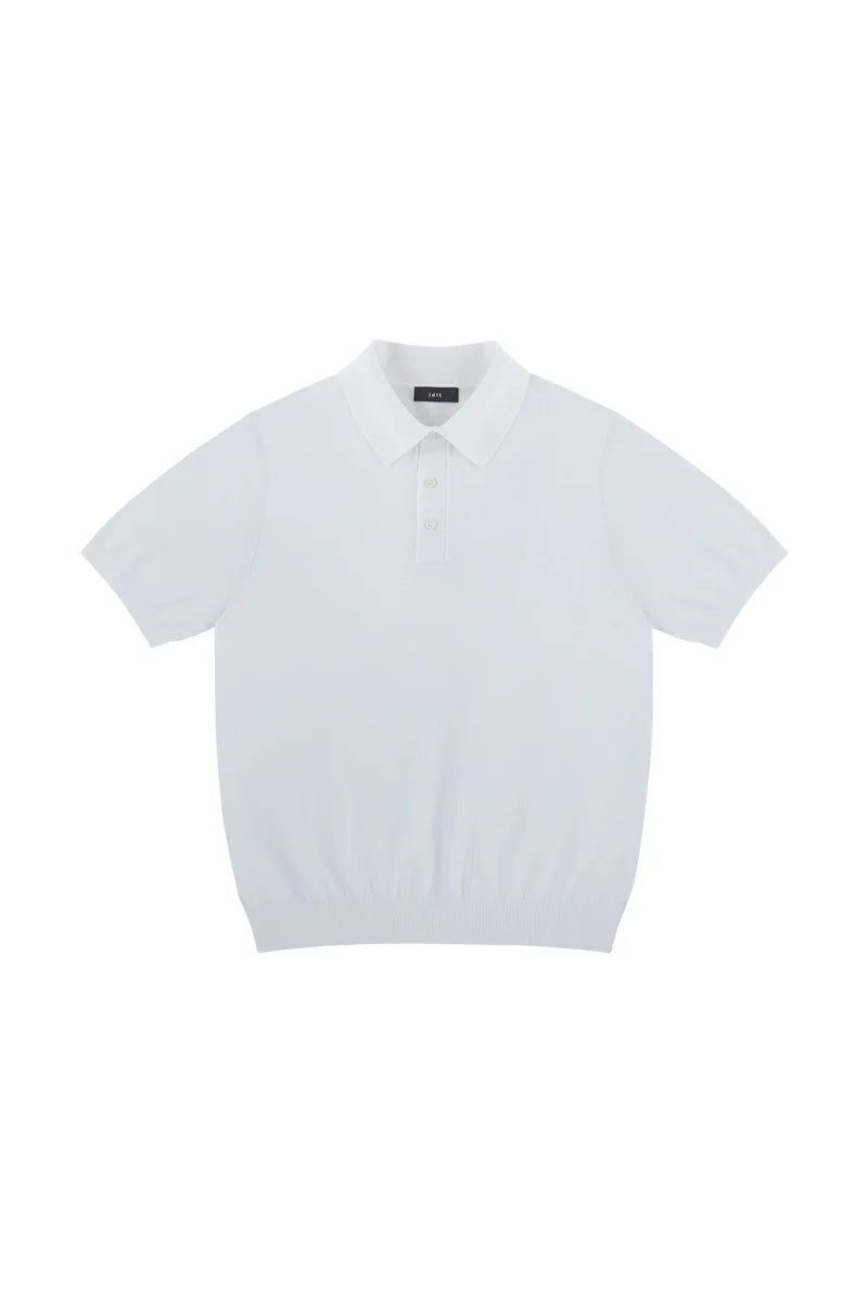 Silk Blend Knit Polo