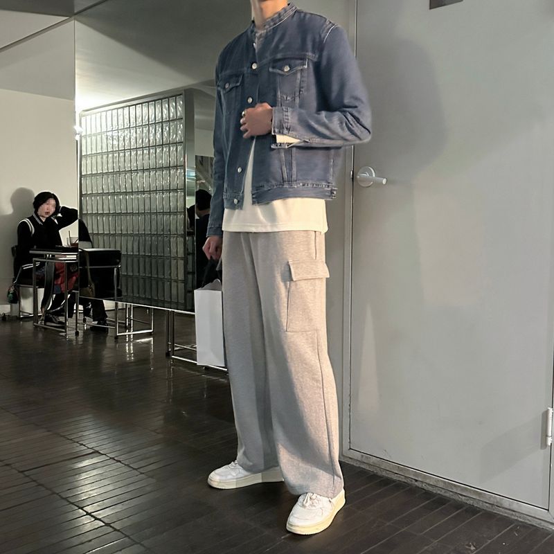 LMN Dumbled Washed Wide Cargo Pants (4 colors)