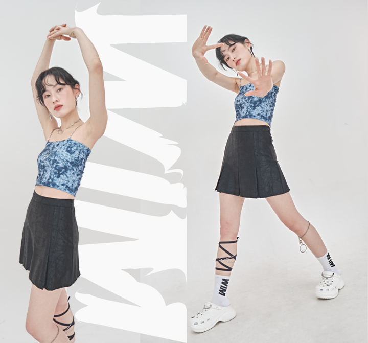 CREASE SET-UP SKIRT