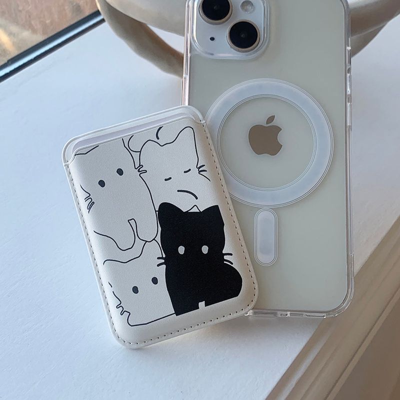 Point Black Cat Magsafe CardPocket