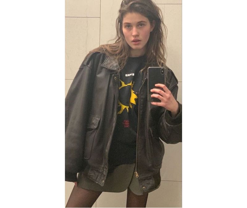 Sewing two-way leather jacket