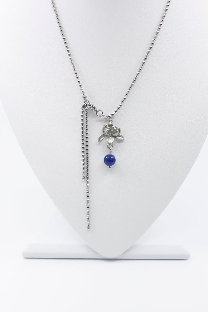 紅煙 Suryeon necklace (2way) (Black/Blue)