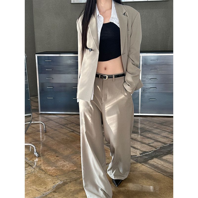 [Unisex] Half double short blazer(2color)