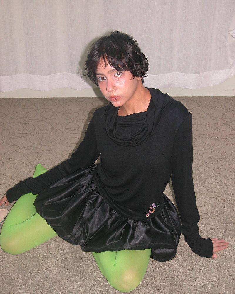 SEASEE(シーシー)の「Veggie Turtleneck Hoodie, Black(Tops)」