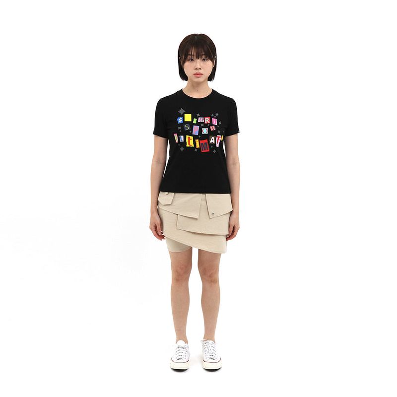 1/2 STICKERPACK TEE (BLACK)