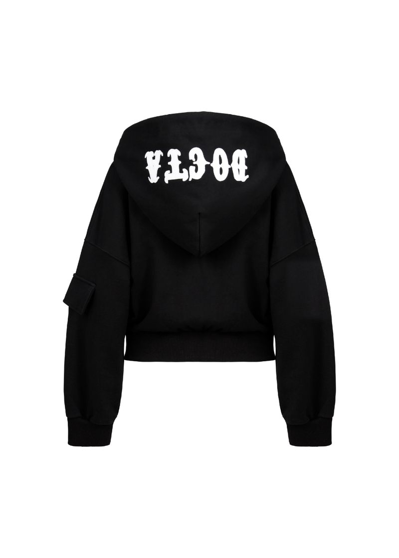DoctA（ドクタ）の「[MADE] レタリングワッペンフードジップアップ (HOODIE ONLY)（トップス）」