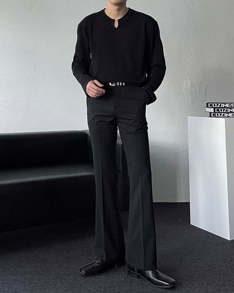 MG Semi Wide Bootcut Slacks (2 colors)