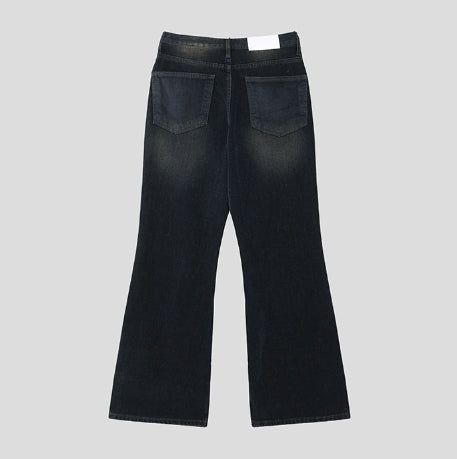 Fracture Bootcut Brushed Denim Pants
