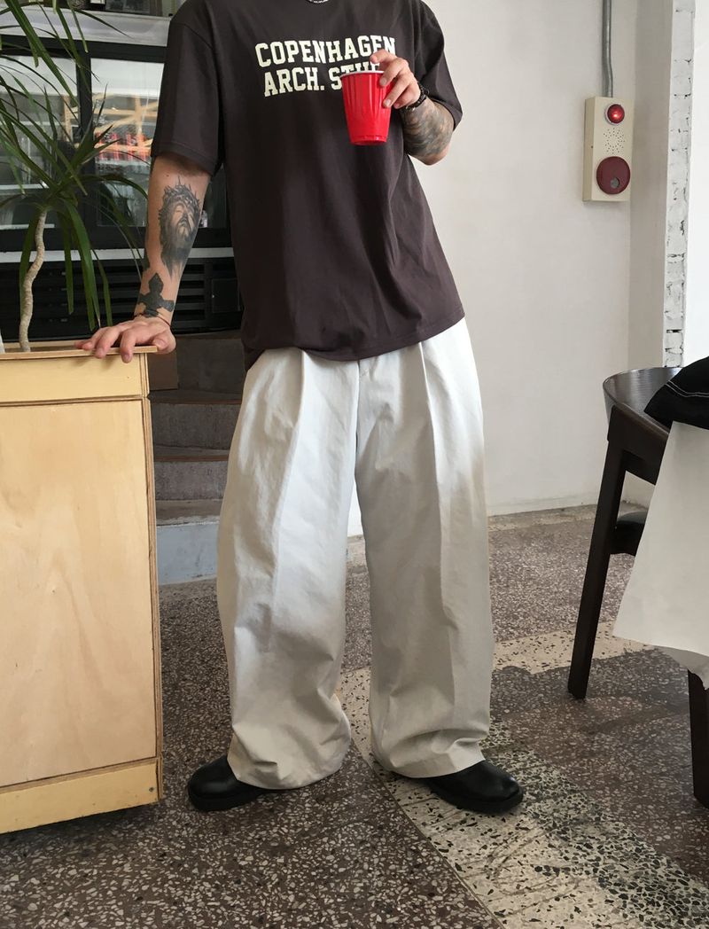 No.1348 basic one tuck wide SL (3color)