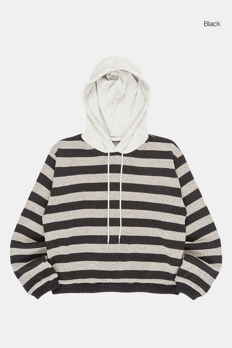 Tracy hooded stripe knit