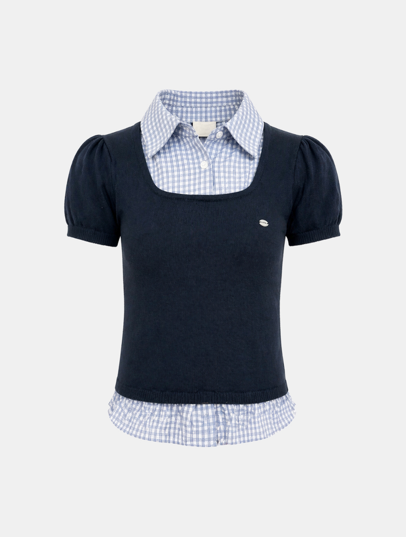 Sena Check Shirt Knit To