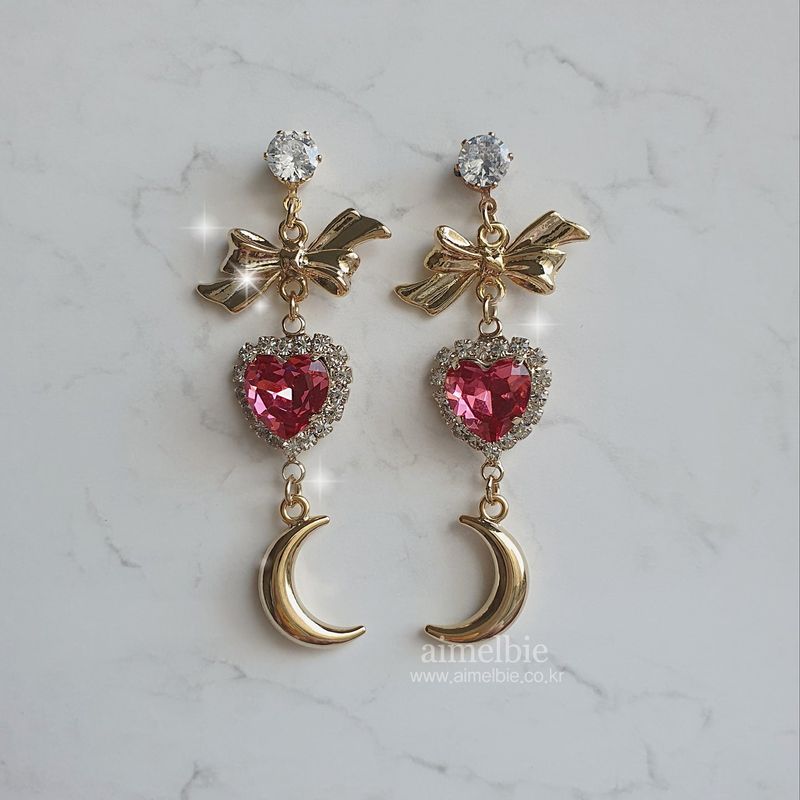 Moon Witch Earring - Rosepink