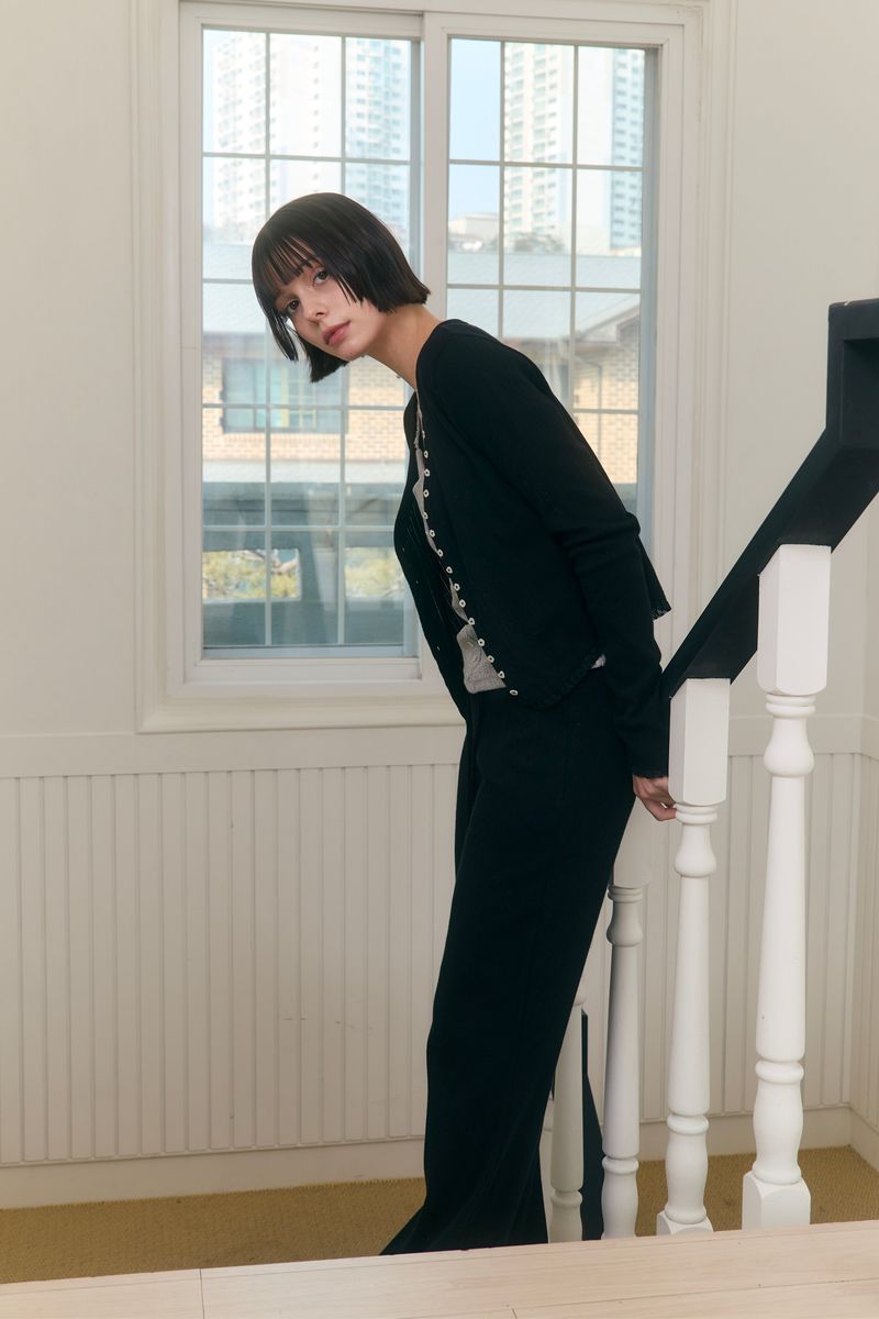 Sweet Dreams Button Cardigan (Black)