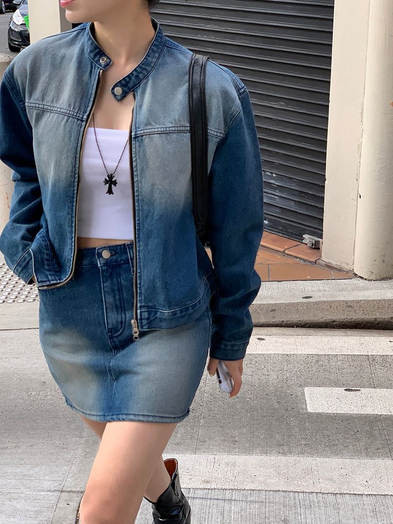 [MADE] Dune Y2K denim mini skirt