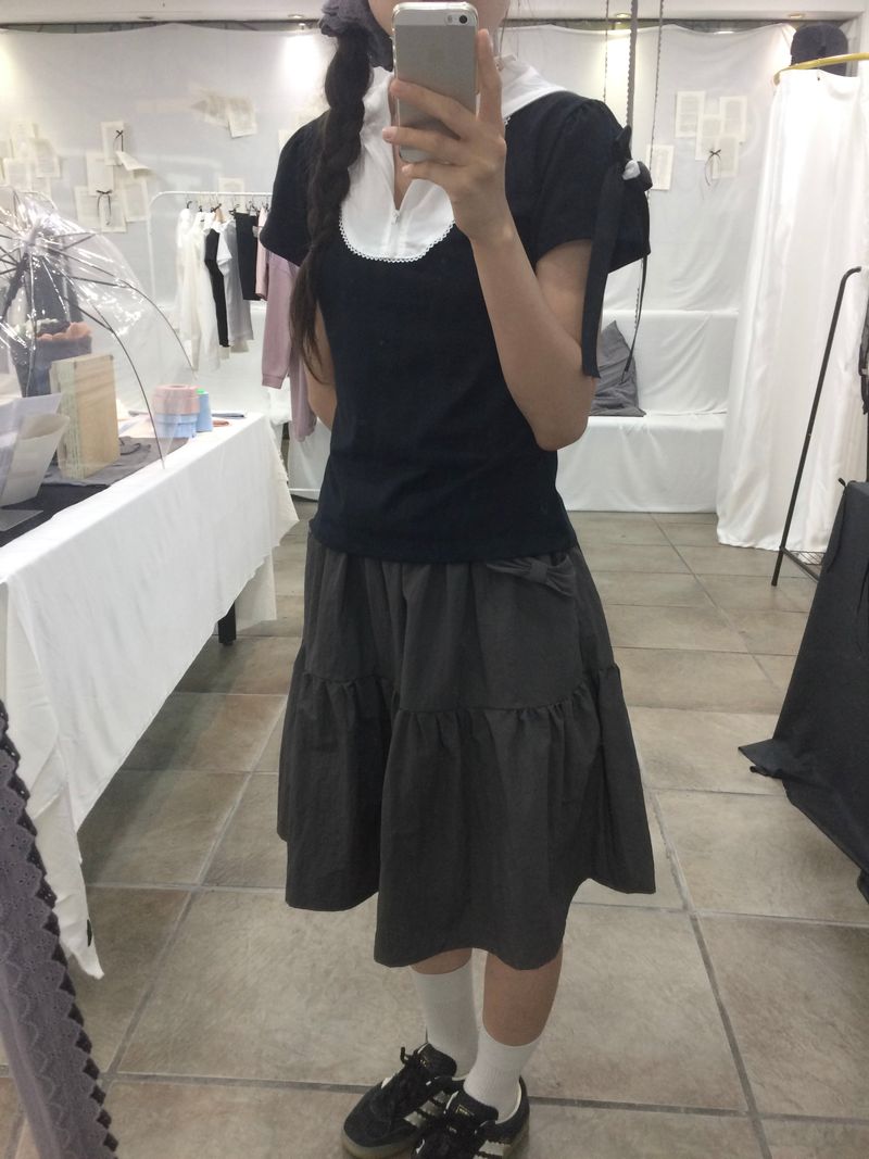 adorntie(アドオンタイ)の「 Breeze Fairy T-shirt (black)(Tops)」