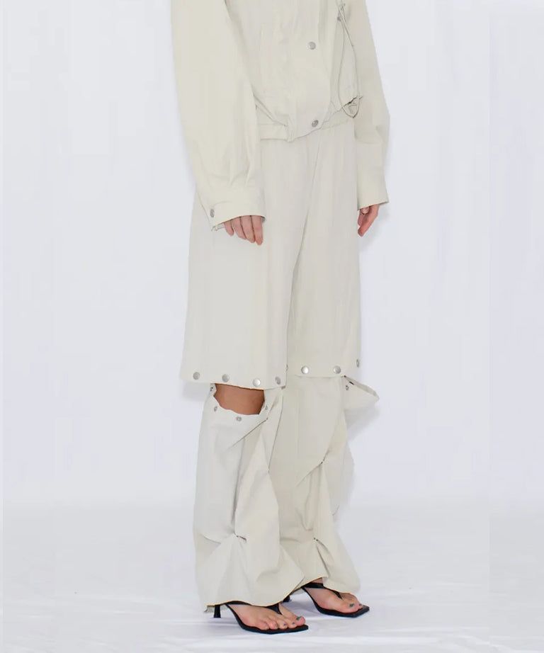 2WAY DEFORMED TRACK PANTS