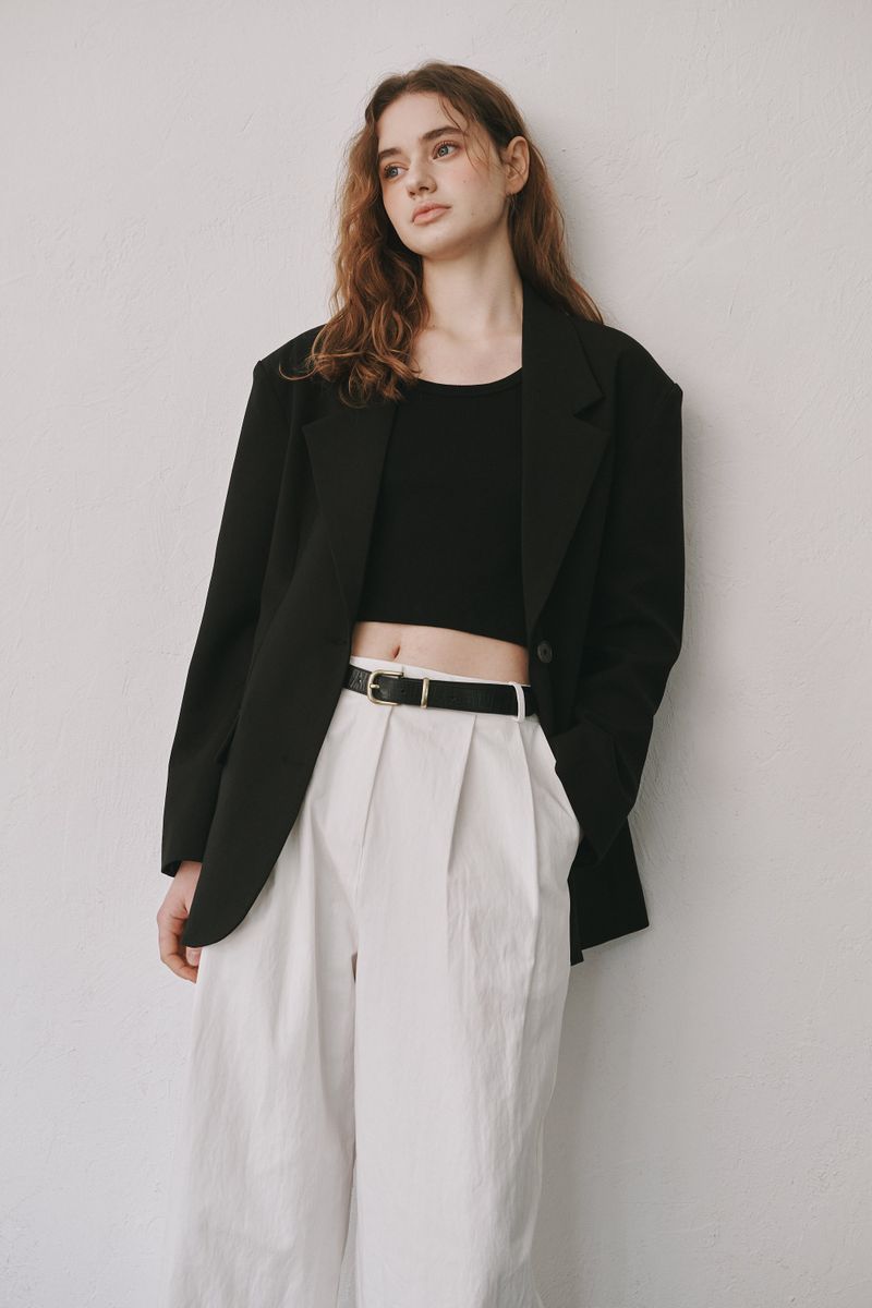 Boy wool jacket (Black)