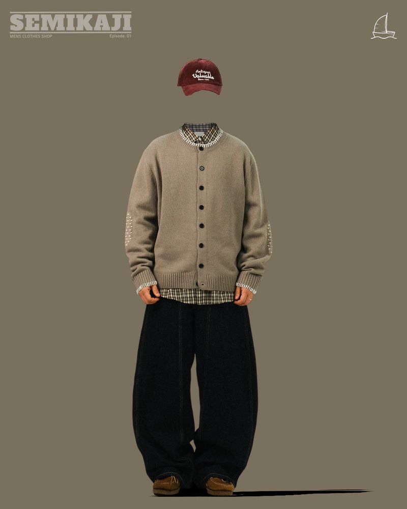 LB Knit Patch MELLOW Cardigan
